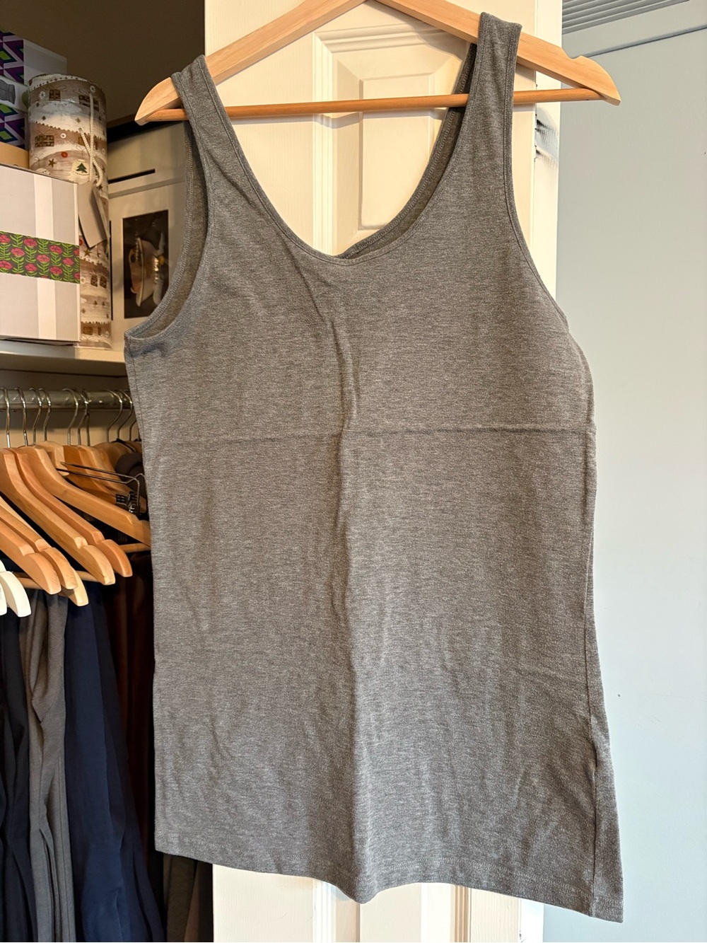 Gray Long Shot Tank Top - by Vero Moda (Silver Icing)